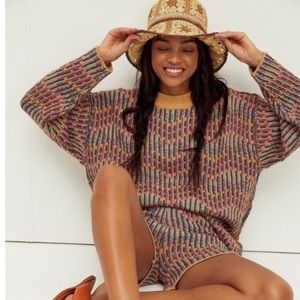Free People Beach Sweater and short  set Size XS